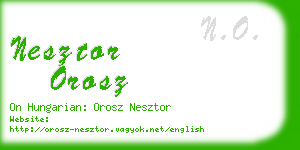 nesztor orosz business card
